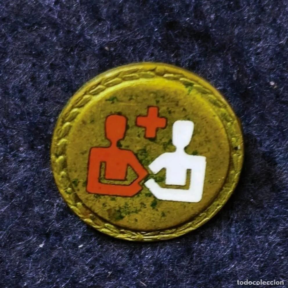 Militaria: INSIGNIA DONANTE DE SANGRE DEL EJERCITO AUSTRIACO. REP. AUSTRIACA. BRONCE Y ESMALTE