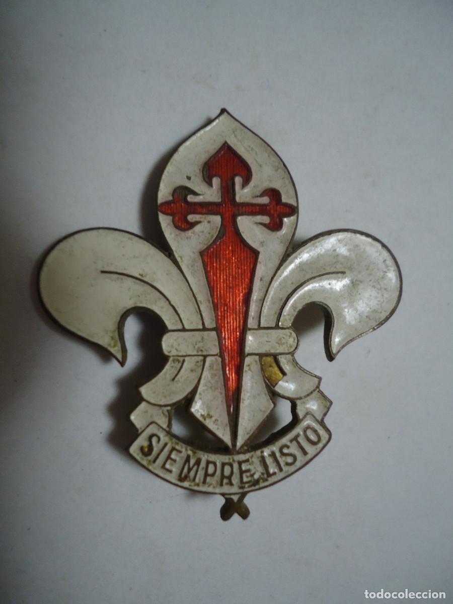Military Antiques: INSIGNIA ANTIGUA DE LOS BOYS SCOUT ESPA&Ntilde;OLES , SIEMPRE LISTO. TAMA&Ntilde;O GRANDE. -- 24