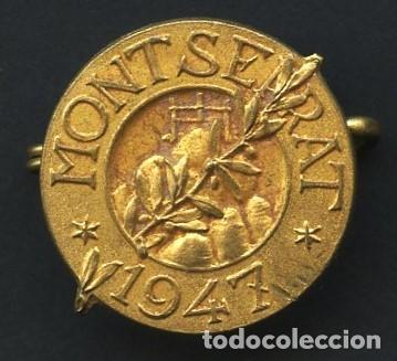 Militaria: CARLISMO, INSIGNIA POL&Iacute;TICA, PIN, APLEC CARLISTA A MONTSERRAT, 1947
