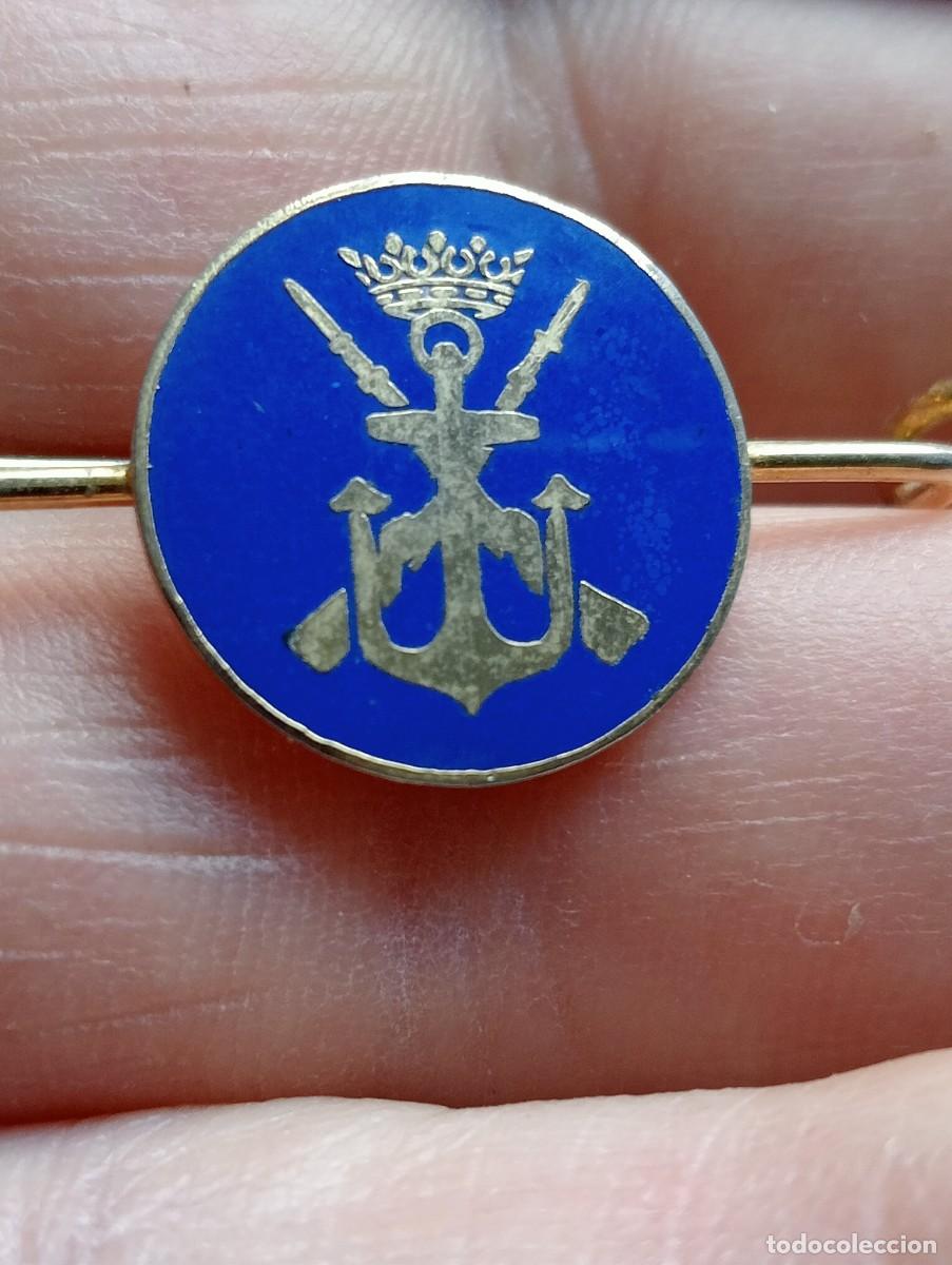 Militaria: PISACORBATAS ESMALTADO INFANTERIA DE MARINA ARMADA ESPA&Ntilde;OLA MARINA ALFILER CORBATA INSIGNIA PINS