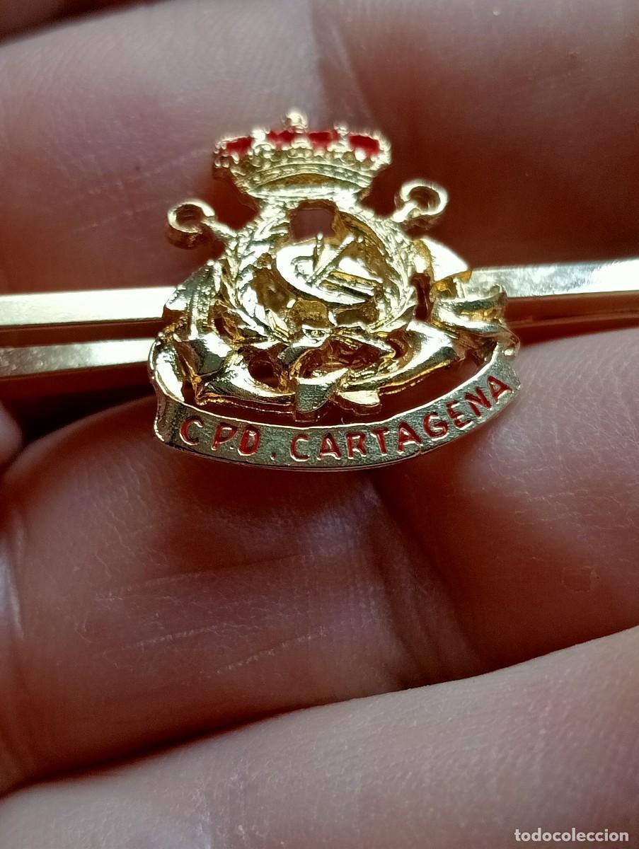 Militaria: PISACORBATAS CPD CARTAGENA CENTRO PROCESO DATOS ARMADA ESPA&Ntilde;OLA MARINA ALFILER CORBATA INSIGNIA PINS