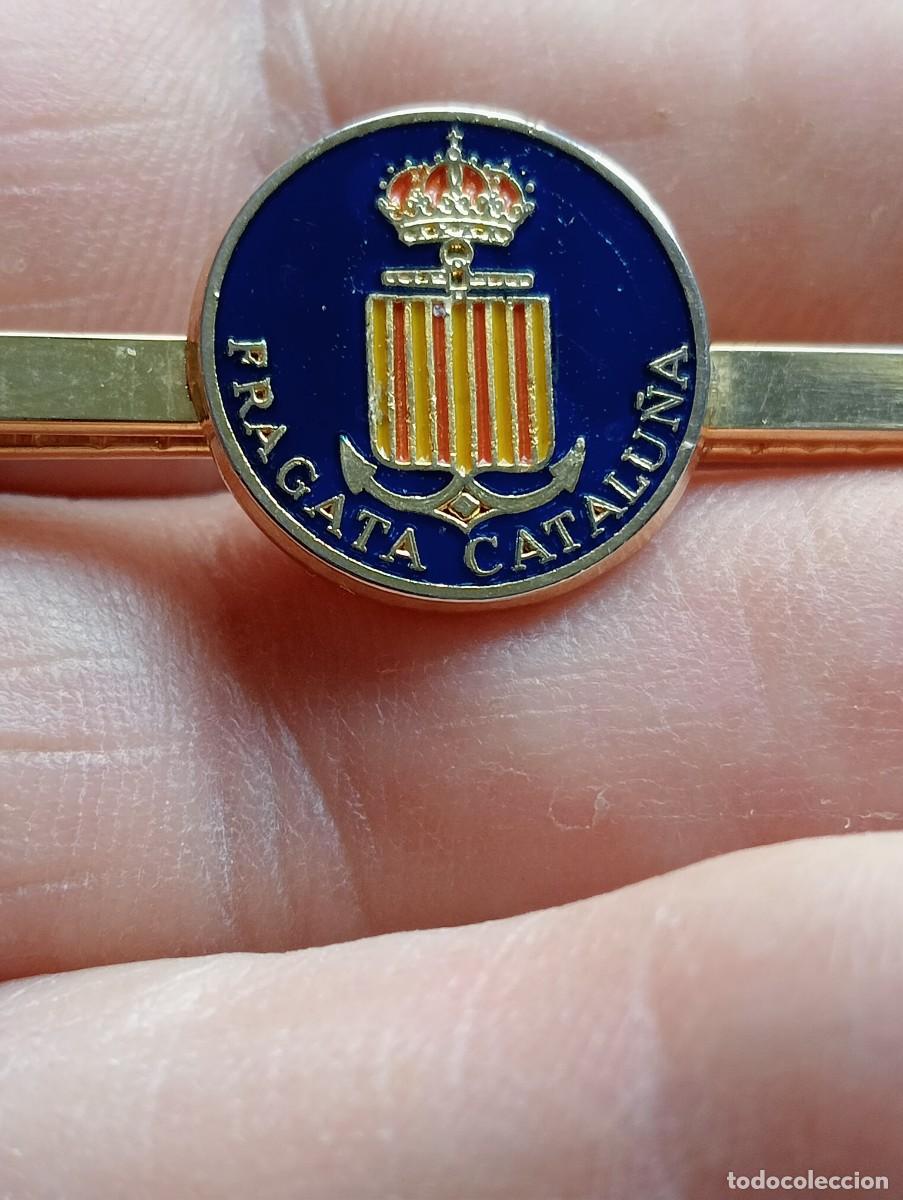 Militaria: PISACORBATAS FRAGATA CATALU&Ntilde;A ARMADA ESPA&Ntilde;OLA MARINA ALFILER CORBATA INSIGNIA