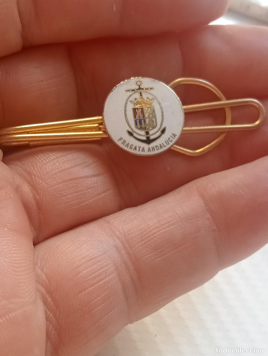Militaria: PISACORBATAS F-72 FRAGATA ANDALUC&Iacute;A ARMADA ESPA&Ntilde;OLA MARINA ALFILER CORBATA INSIGNIA PINS