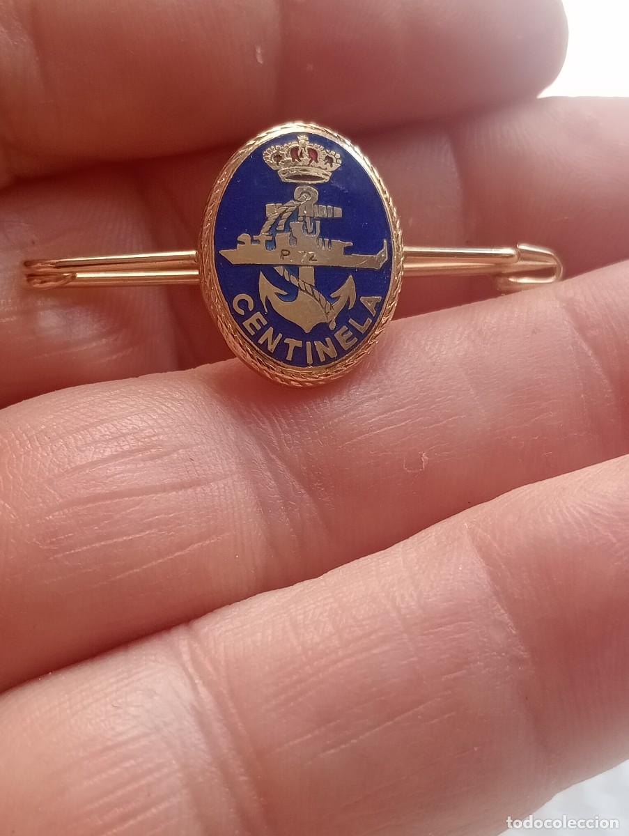 Militaria: PISACORBATAS P-72 PATRULLERA CENTINELA ARMADA ESPA&Ntilde;OLA MARINA ALFILER CORBATA INSIGNIA PINS