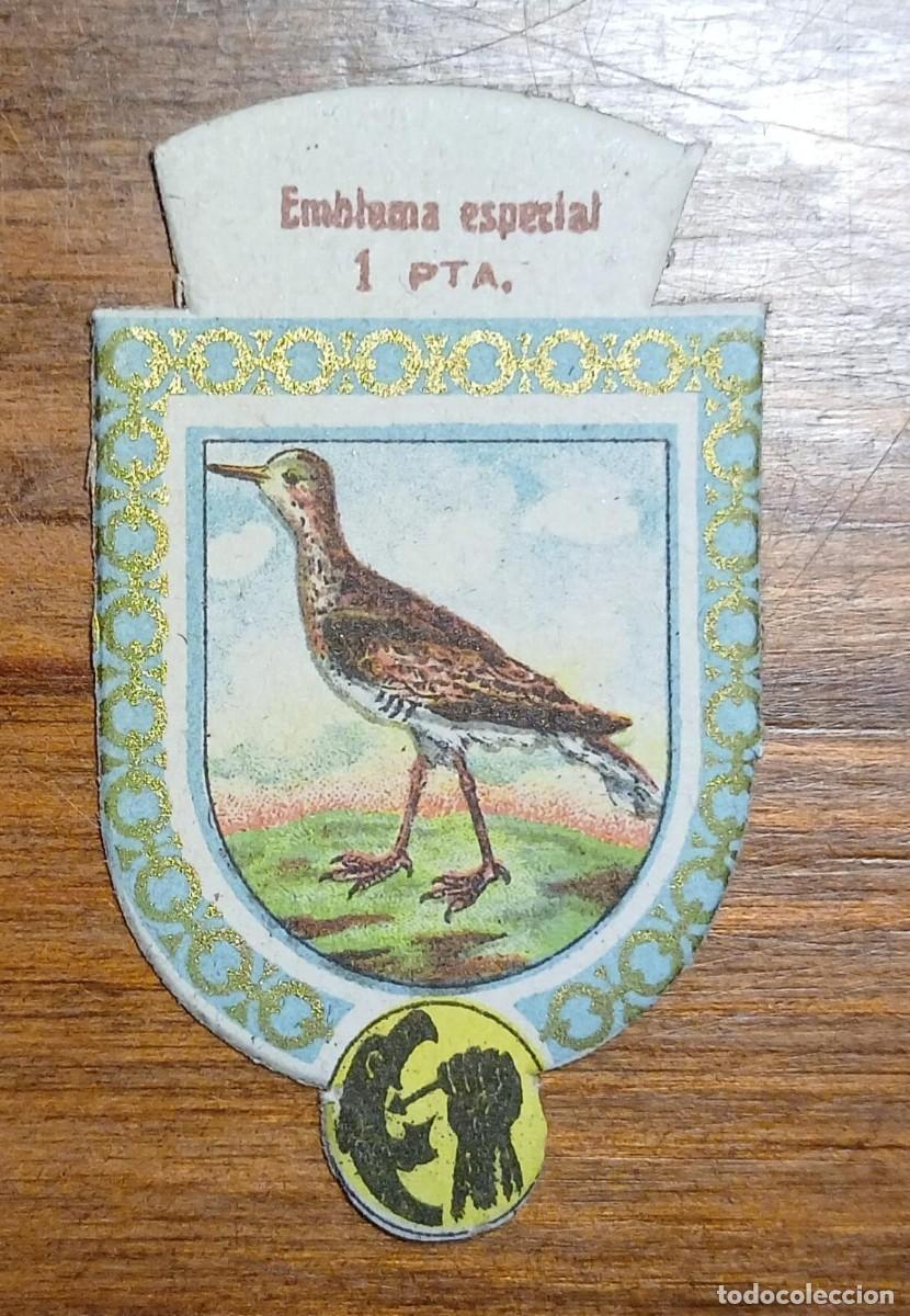 Militaria: Emblema auxilio social, especial 1 pts, serie P, N&ordm; 9, CABALLERO DE COLA LARGA.