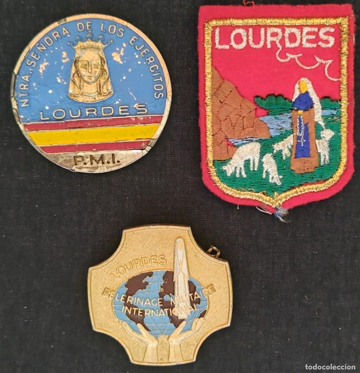 Militaria: LOTE PEREGRINACION MILITAR LOURDES