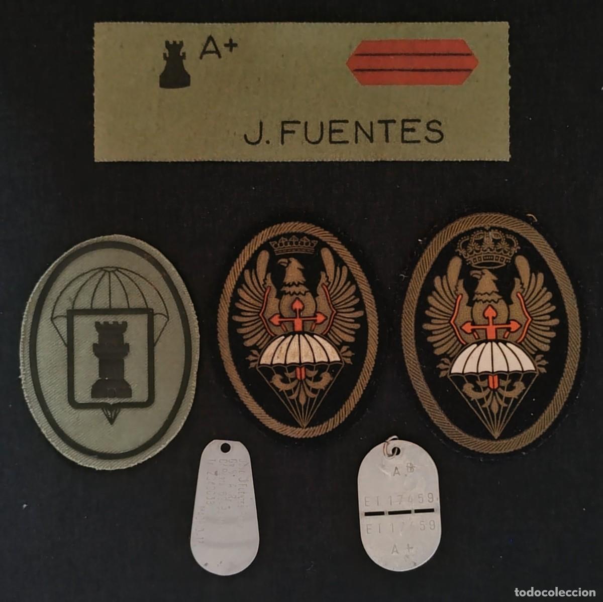 Militaria: BRIGADA PARACAIDISTA LOTE PARCHES Y CHAPAS PLACAS IDENTIFICACION
