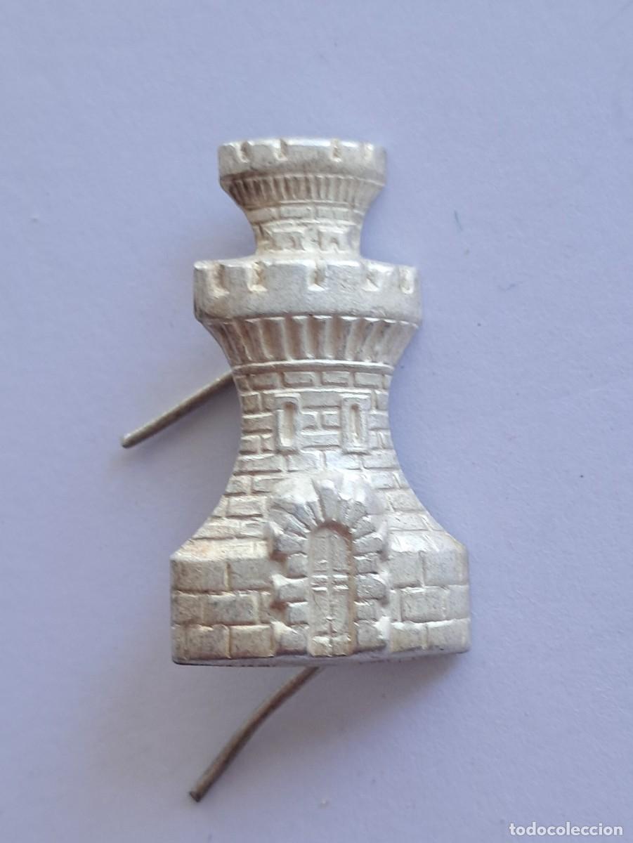 Militaria: INSIGNIA INGENIEROS PLATEADA GUERRA CIVIL