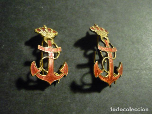 Militaria: PAREJA DE DISTINTIVOS ARMADA ESPA&Ntilde;OLA