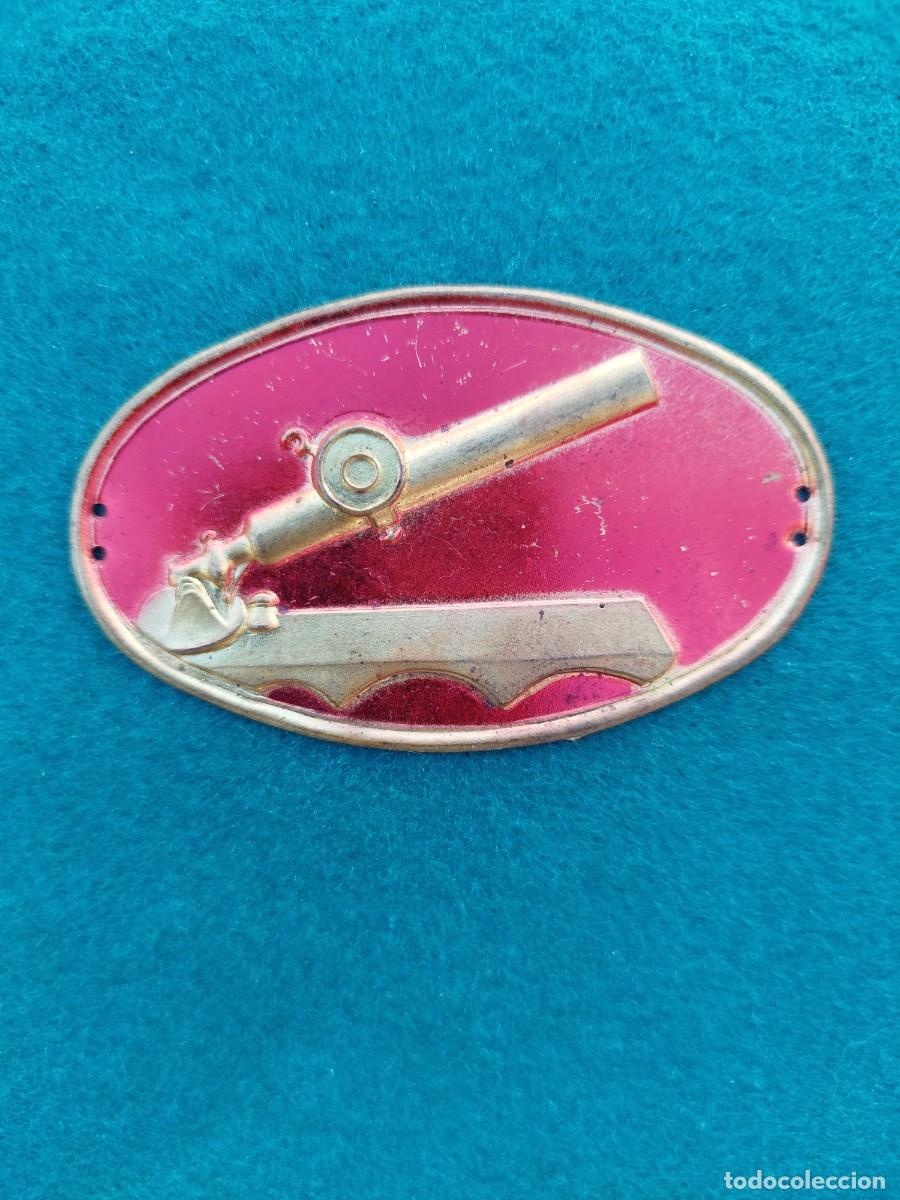 Militaria: CHAPA DISTINTIVO DE MORTEROS
