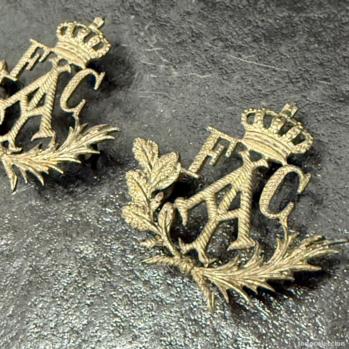Militaria: EMBLEMAS PARA CUELLO, ALFONSO XIII