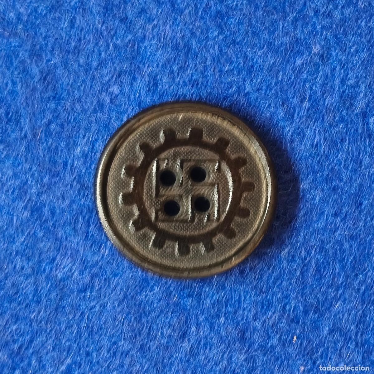Militaria: BOTON NEGRO REICHSARBEITDIENST - RAD. SERVICIO NACIONAL ALEMAN DEL TRABAJO. III REICH.RARA