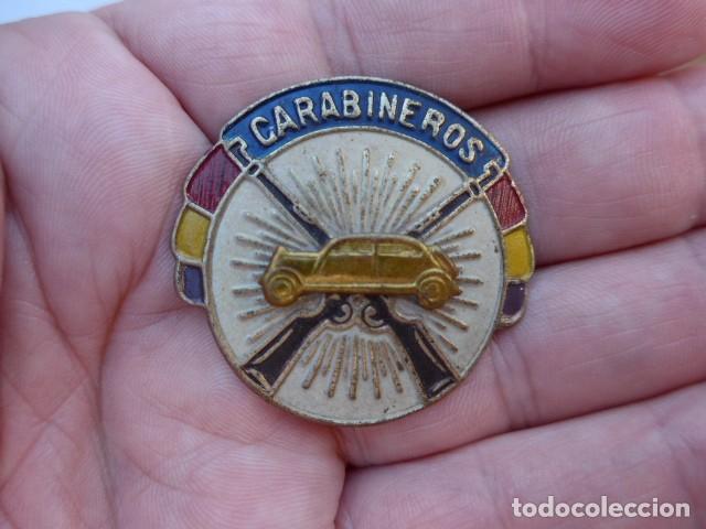 Militaria: ANTIGUO EMBLEMA CUERPO DE CARABINEROS CONDUCTORES REPUBLICA GUERRA CIVIL - ORIGINAL
