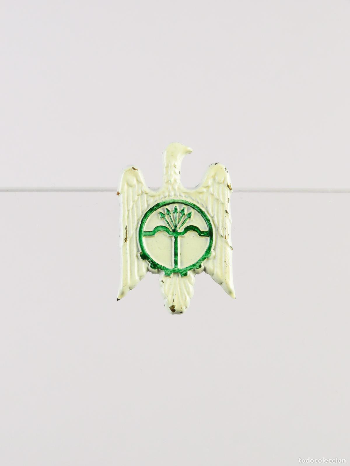 Militaria: Alfiler emblema SEU Falange Milicias Universitarias chapa esmalte primera mitad S XX