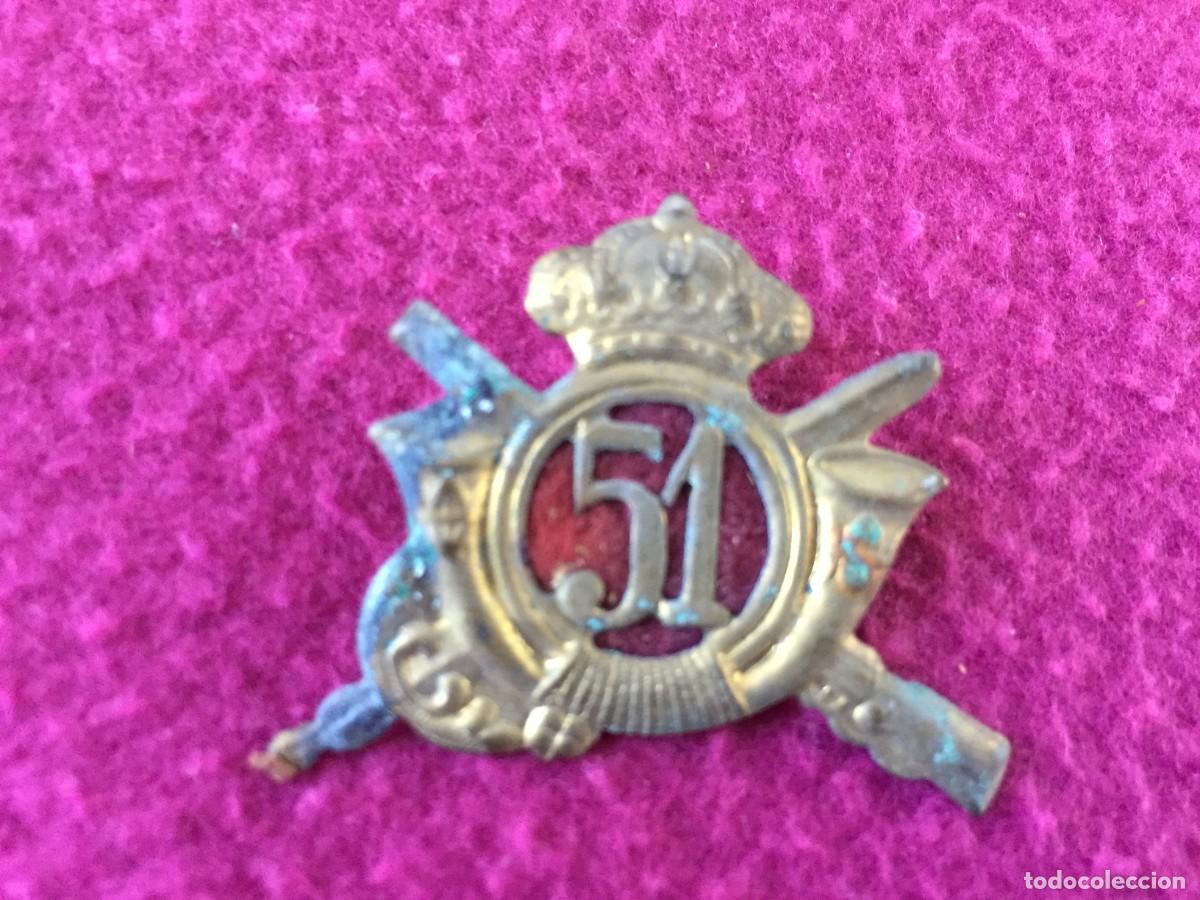 Militaria: INSIGNIA EMBLEMA DEL REGIMIENTO DE INFANTERIA 51