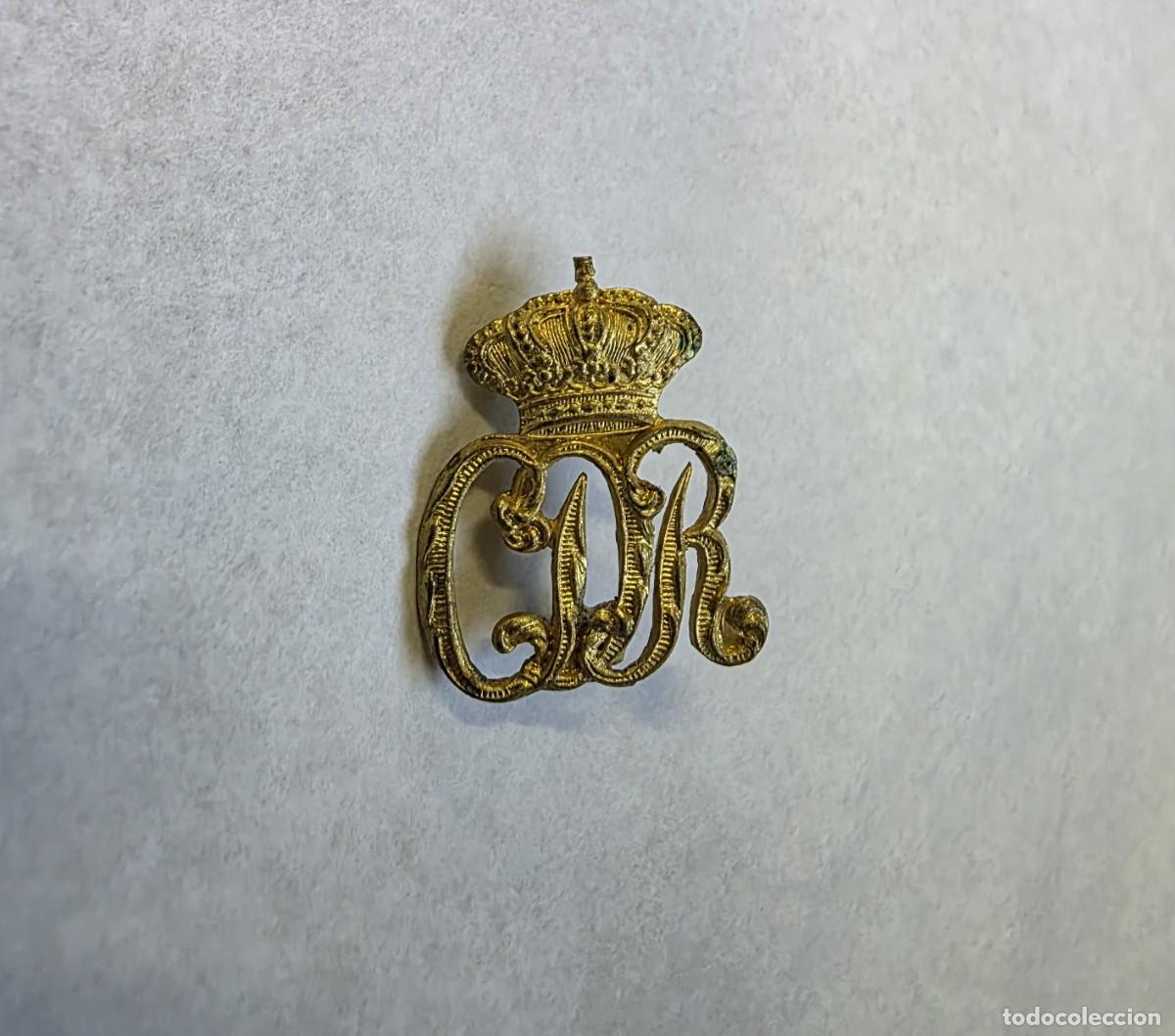 Militaria: Insignia de cuello CDR, Carabineros, &eacute;poca de Alfonso XIII