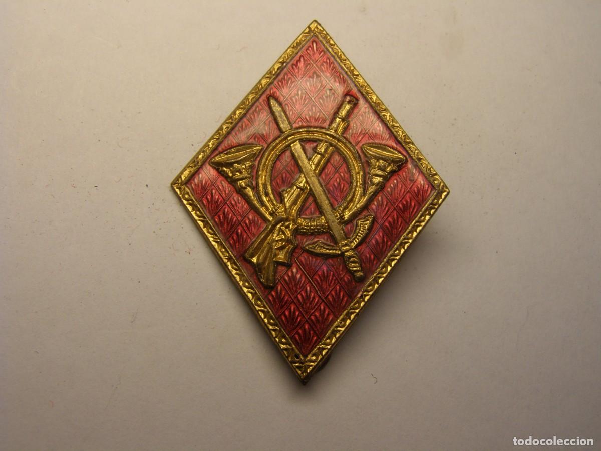Militaria: Insignia rombo, infanteria, Ej&eacute;rcito Espa&ntilde;ol, a&ntilde;os 60-70.