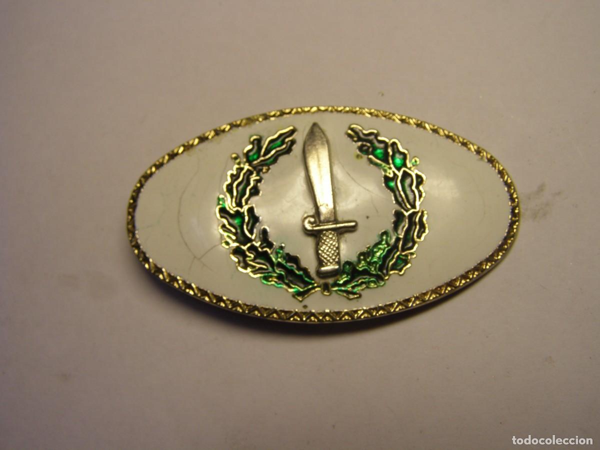 Militaria: Antigua placa insignia de las COES, esmaltes al fuego.