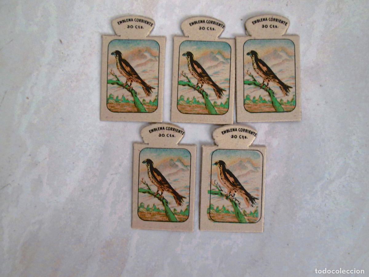 Militaria: 5 EMBLEMA CORRIENTE - FALCO ELEONARAE - 30 CTS