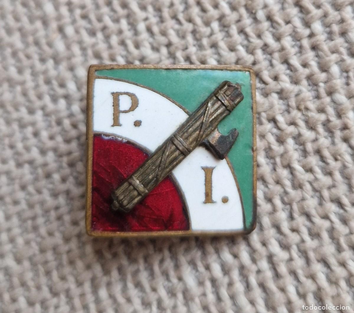 Militaria: Insignia Alfiler Medalla Italia Balilla Fascista Fascismo Franco Mussolini Littorio CTV