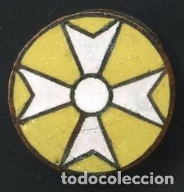Militaria: INSIGNIA ESMALTADA, PIN ANTIGUO, CRUZ DE MALTA