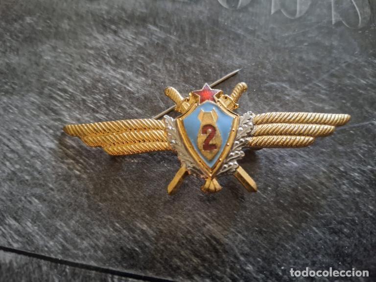 Militaria: Insignia de aptitud de la Fuerza A&eacute;rea de la URSS: Navegante de aviaci&oacute;n militar, lat&oacute;n, a&ntilde;os 70.