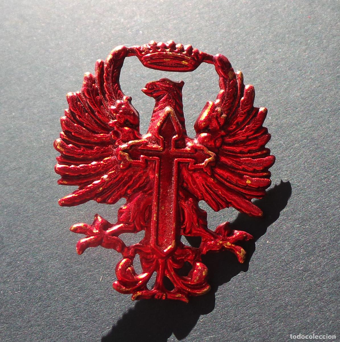 Militaria: &Aacute;GUILA PARA PRENDA DE CABEZA, &Eacute;POCA DE FRANCO - 4,5 CM DE ALTO
