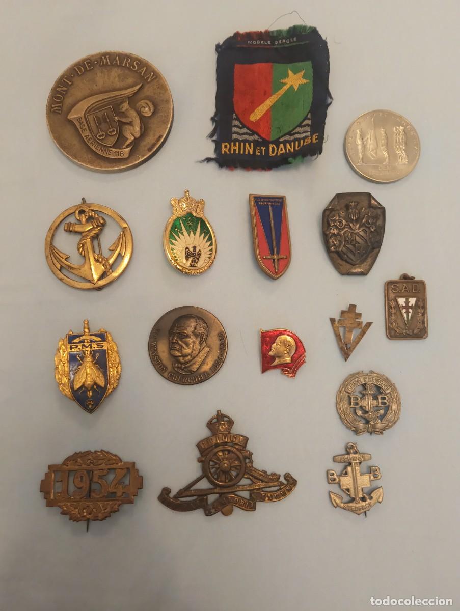 Militaria: Lote insignias segunda guerra mundial varios pa&iacute;ses