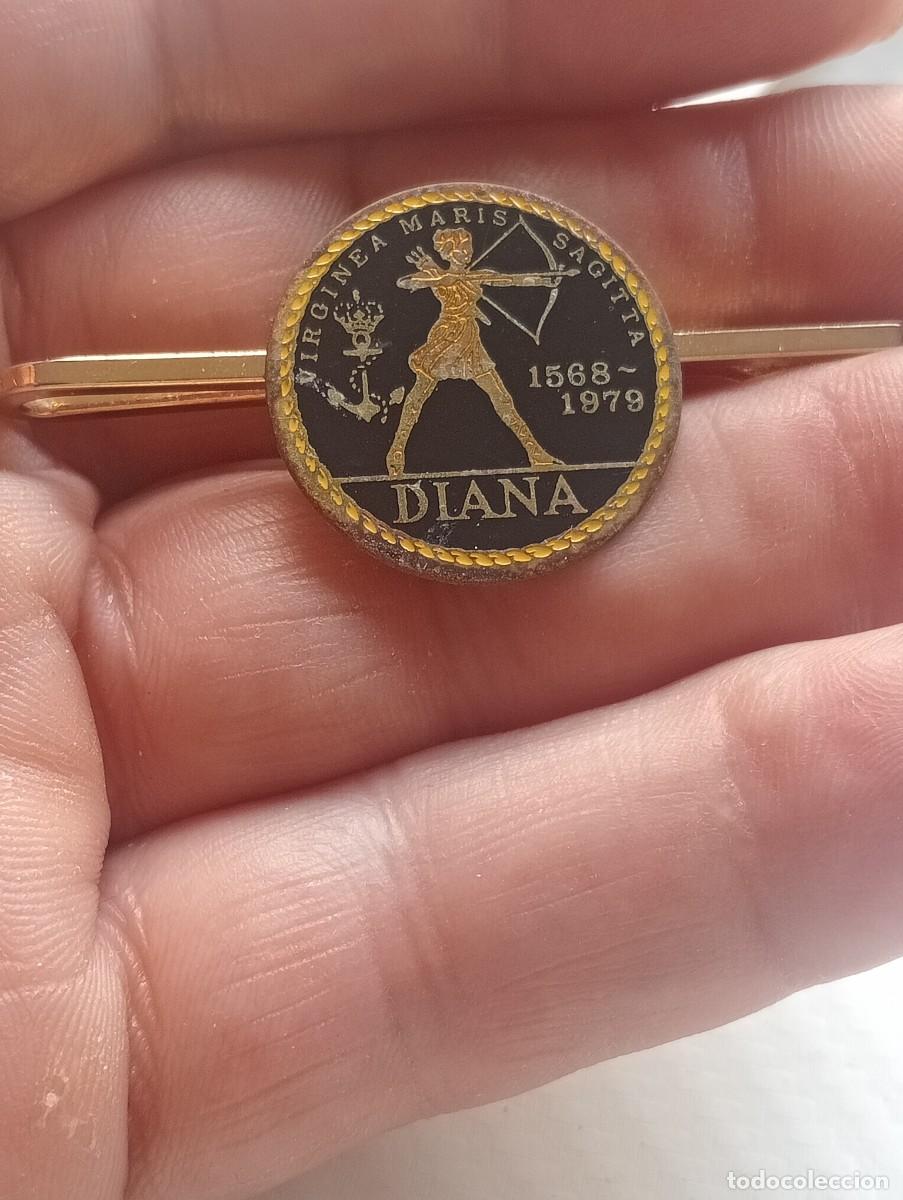 Militaria: PISACORBATAS F-32 CORBETA DIANA VIRGINEA MARIS SAGITTA ARMADA ESPA&Ntilde;OLA MARINA ALFILER INSIGNIA