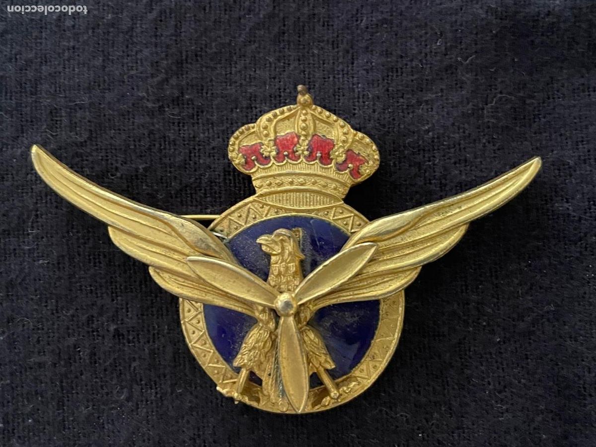 Militaria: AVIACI&Oacute;N - INSIGNIA IMPERDIBLE O PLACA DE PECHO (TIPO ROKISKI - CIVIL)