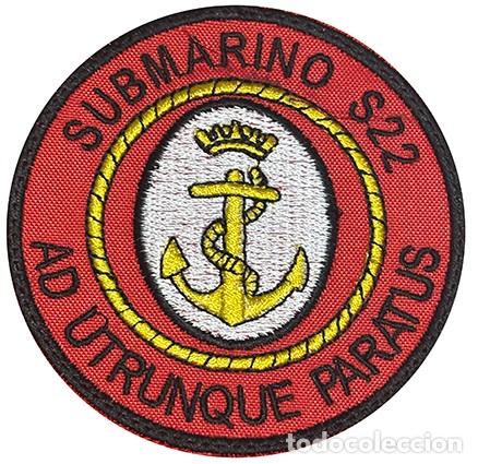 Militaria: PARCHE BORDADO SUBMARINO S22 ARMADA ESPA&Ntilde;OLA 1970