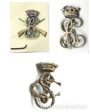 Militaria: LOTE DE 3 INSIGNIAS DE LA GUARDIA CIVIL - CUERPO DE SEGURIDAD, A&Ntilde;OS 38 a 40
