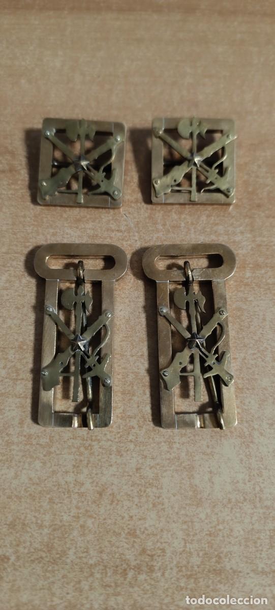 Militaria: ANTIGUAS HEVILLAS CALADAS CON ESCUDO LEGION PARA OFICIALES Y GASTADORES, HECHAS FINALES A&Ntilde;O 70