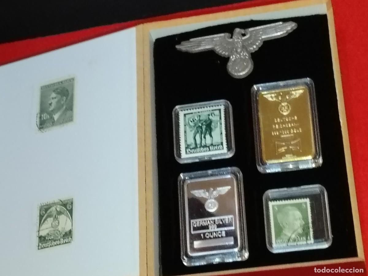 Military Antiques: &Aacute;guila para gorra de plato Wehrmacht + lingotes NAZI conmemorativos DEUTSCHE REICHSBANK oro y plata