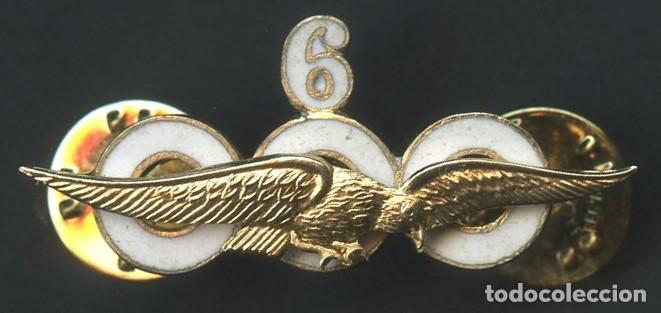 Militaria: AVIACI&Oacute;N, INSIGNIA, PIN, PILOTO CIVIL, 6000 HORAS DE VUELO