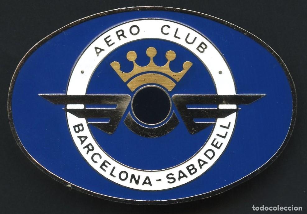 Militaria: AVIACI&Oacute;N, INSIGNIA, PIN, AERO CLUB BARCELONA, SABADELL