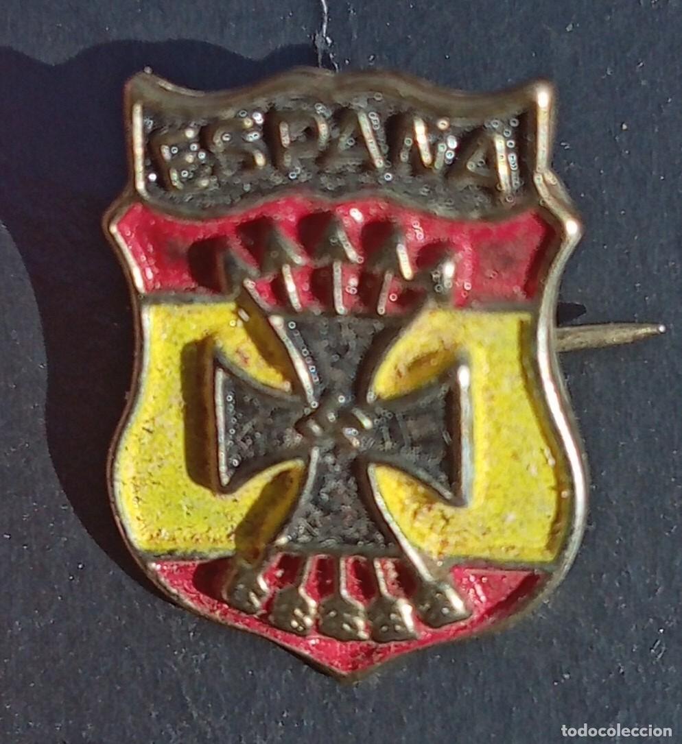 Militaria: Insignia antigua divisi&oacute;n azul