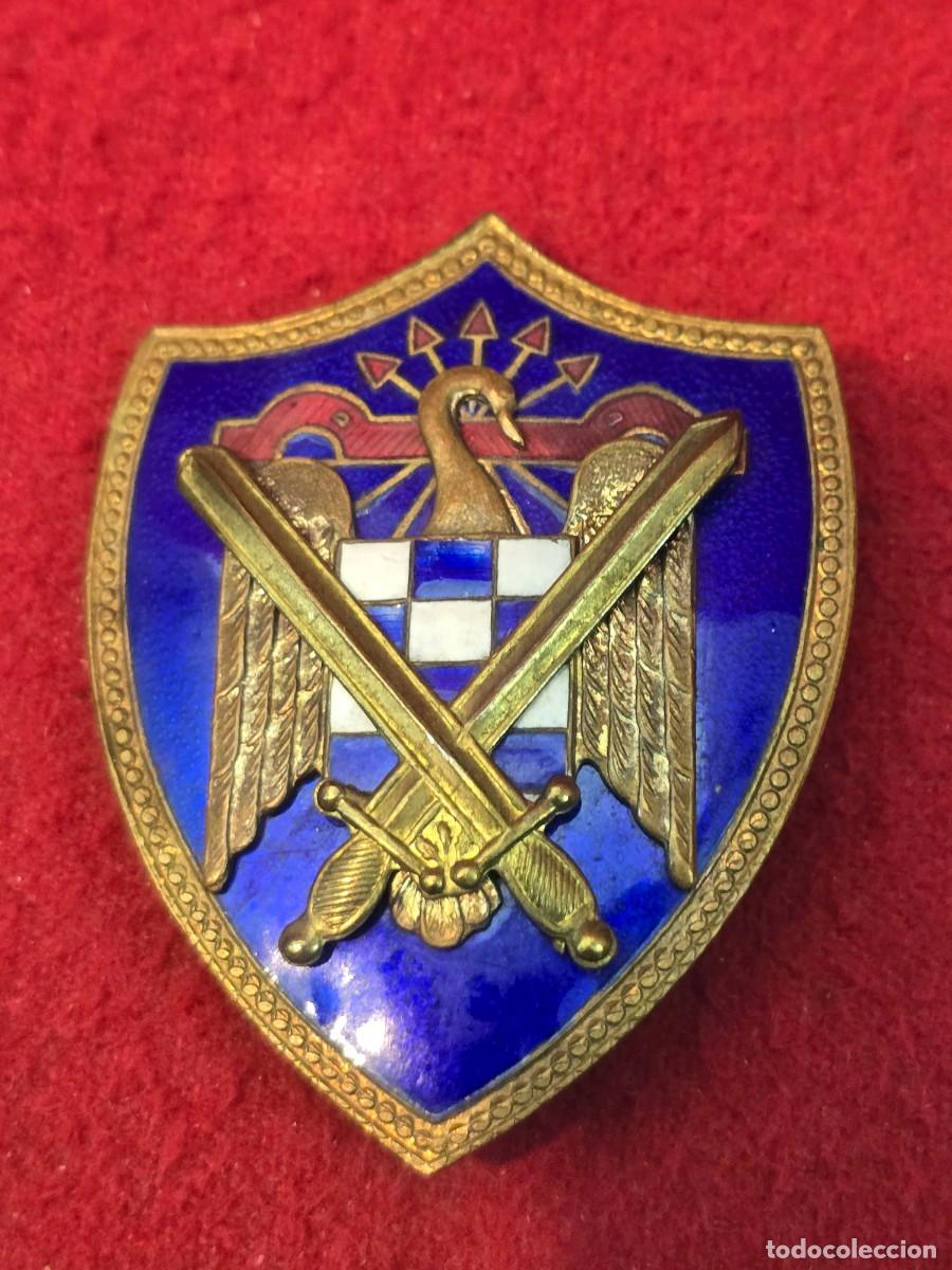 Militaria: PLACA ESMALTADA MILICIAA UNIVERSITARIAS