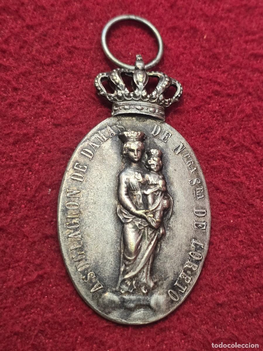 Militaria: MEDALLA ASOCIACION DE DAMAS DE NUESTRA SE&Ntilde;ORA DE LORETO.PATRONA DE AVIACION.