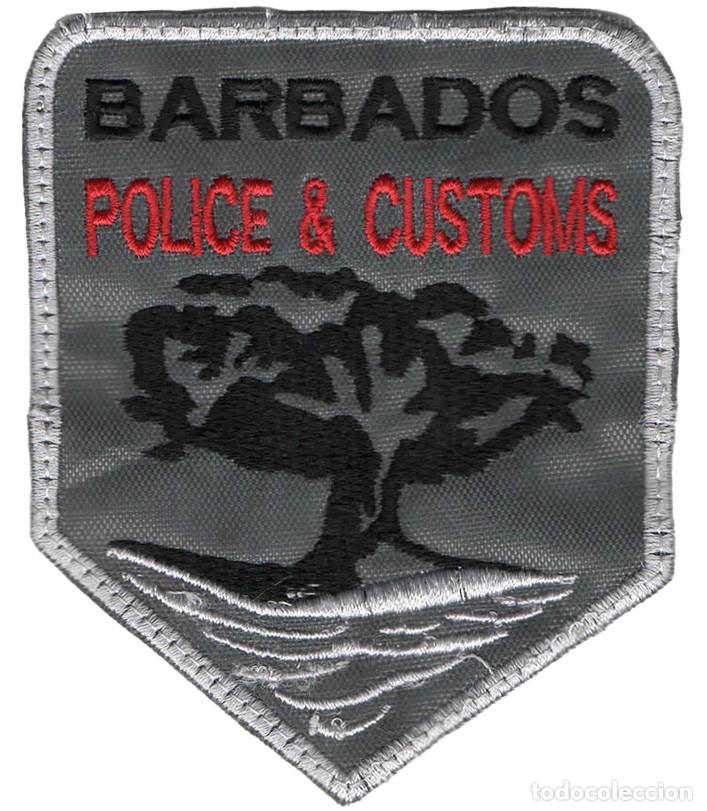 Militaria: PARCHE BORDADO DE LA POLICIA-CUSTOMS DE BARBADOS