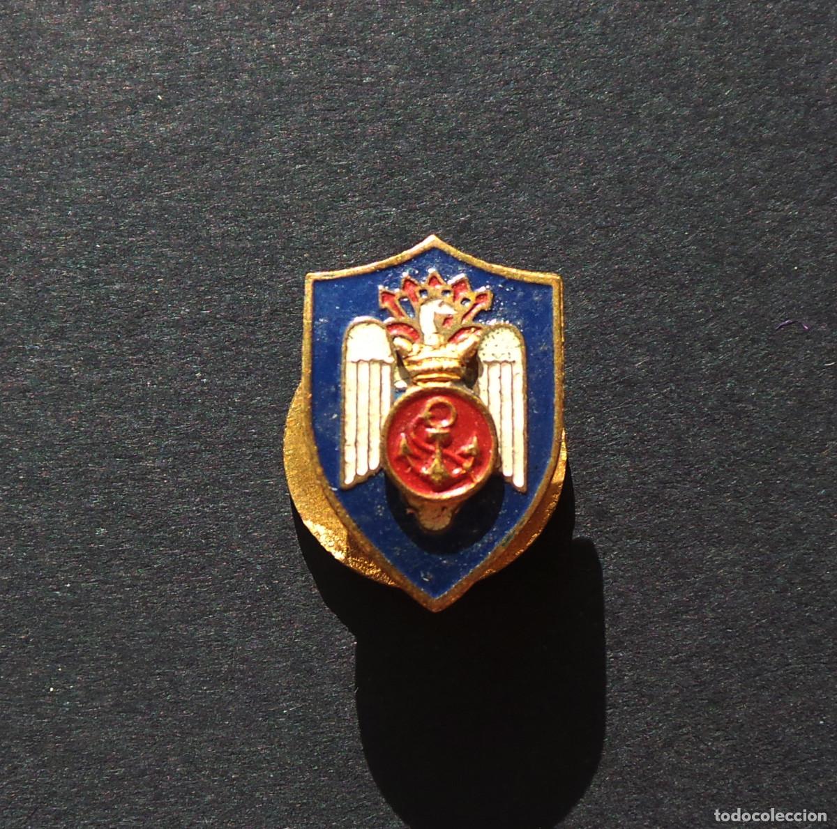 Militaria: DISTINTIVO O INSIGNIA SOLAPA MILICIAS NAVALES UNIVERSITARIAS (MNU). FRANCO