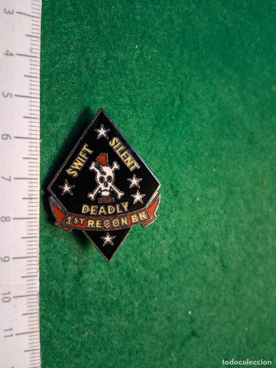 Militaria: PIN PRIMER BATALL&Oacute;N DE RECONOCIMIENTO MARINES U.S.A.
