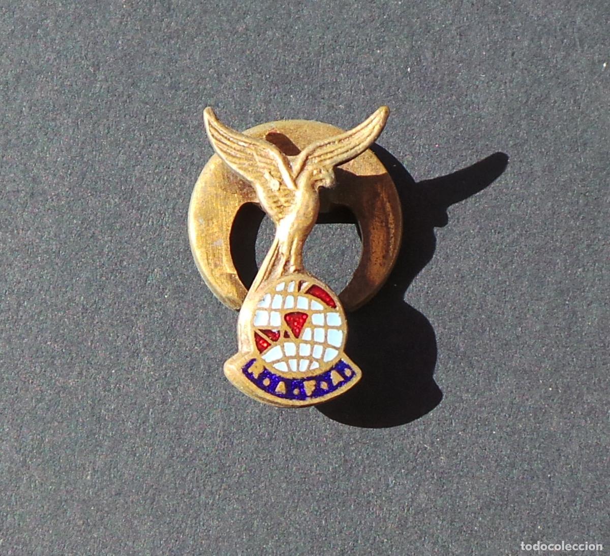 Militaria: INSIGNIA DE SOLAPA VINTAGE RAFA (ROYAL AIR FORCE ASSOCIATION). BRONCE Y ESMALTE, A&Ntilde;OS 40.