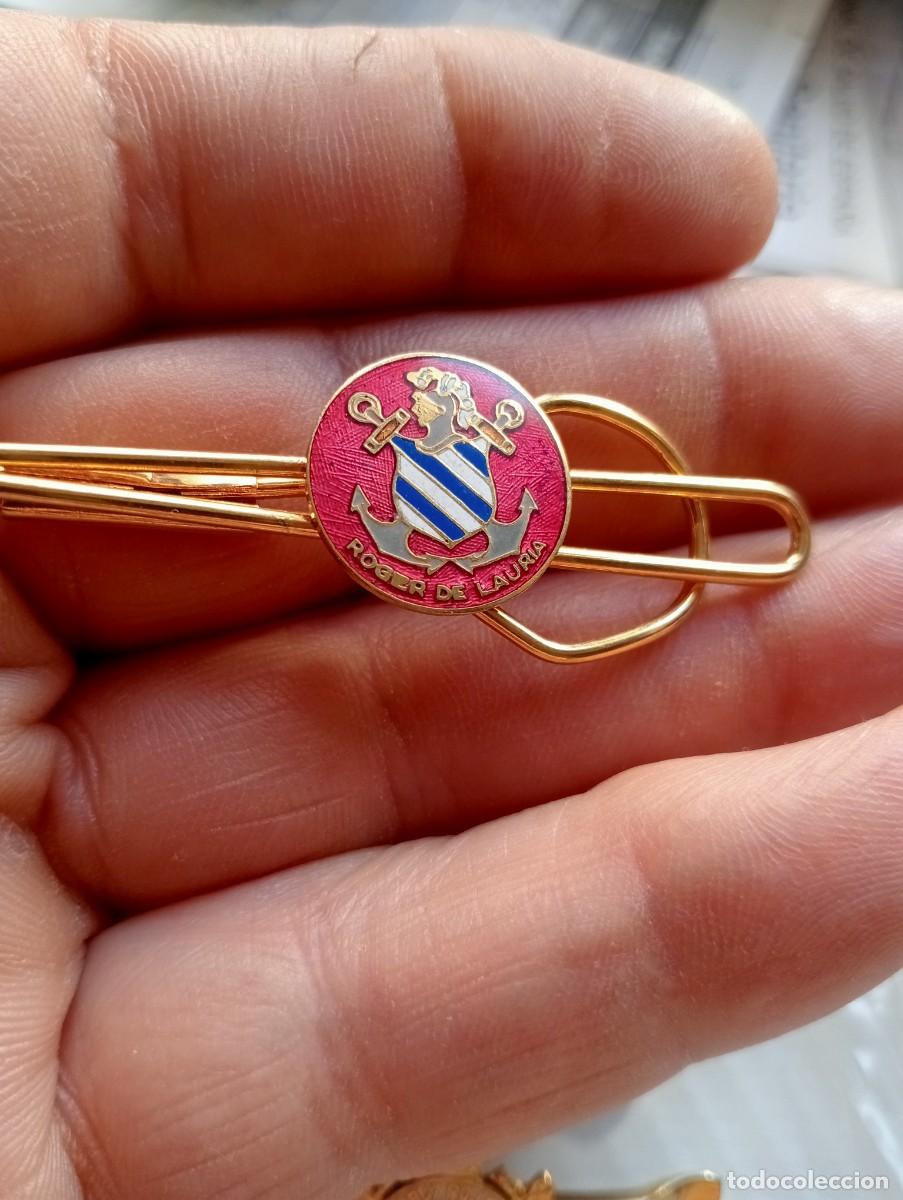 Militaria: PISACORBATAS DESTRUCTOR ROGER DE LAURIA ARMADA ESPA&Ntilde;OLA MARINA ALFILER CORBATA INSIGNIA ESMALTADA