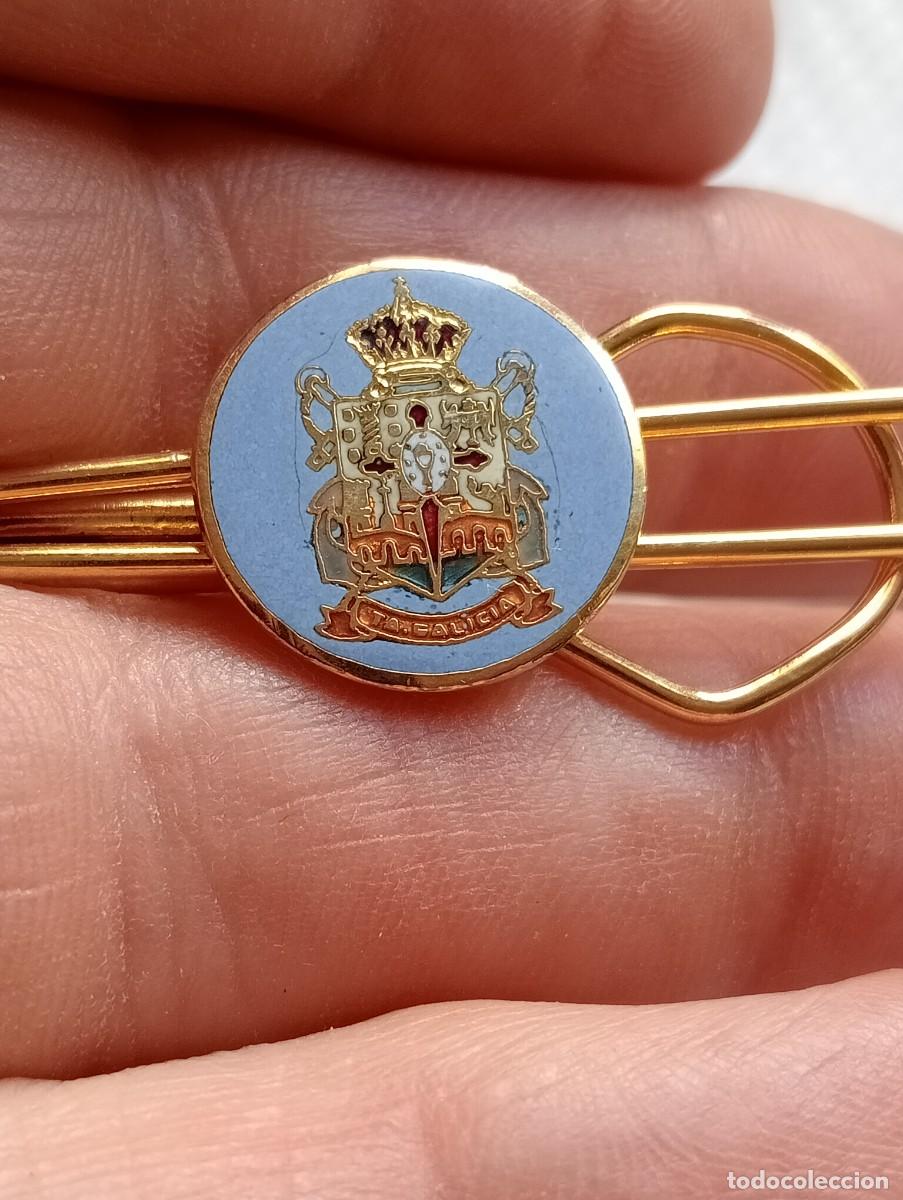 Militaria: PISACORBATAS BUQUE TRANSPORTE ATAQUE TA GALICIA 31 ARMADA ESPA&Ntilde;OLA MARINA ALFILER INSIGNIA ESMALTADA