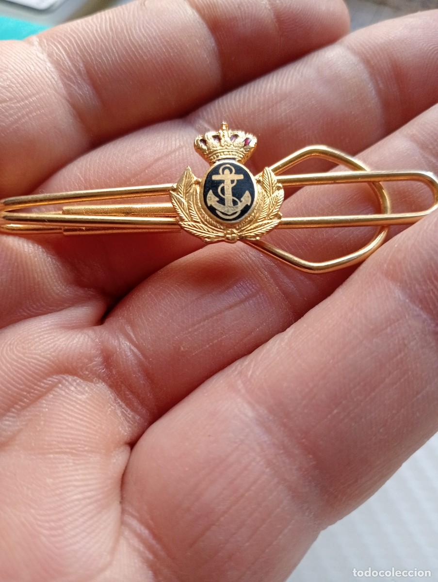 Militaria: PISACORBATAS OFICIAL ARMADA ESPA&Ntilde;OLA MARINA ALFILER INSIGNIA ESMALTADA