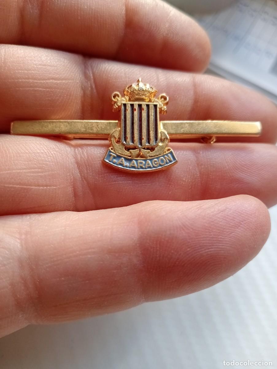 Militaria: PISACORBATAS BUQUE TRASPORTE ANFIBIO TA ARAG&Oacute;N L22 ARMADA ESPA&Ntilde;OLA MARINA ALFILER INSIGNIA ESMALTADA
