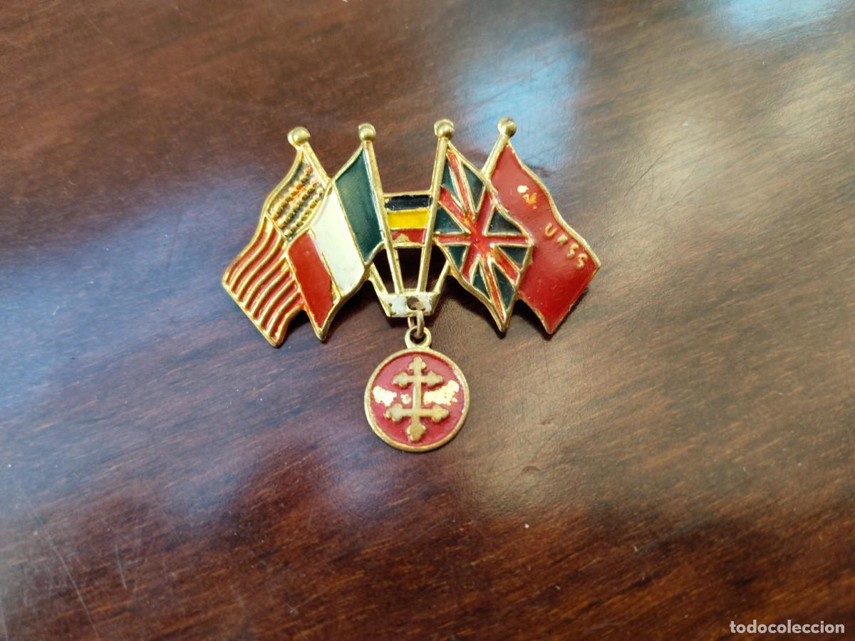 Military Antiques: Insignia Aliados Segunda Guerra Mundial. Francia, Estados Unidos, B&eacute;lgica, Inglaterra y URSS. Cruz d