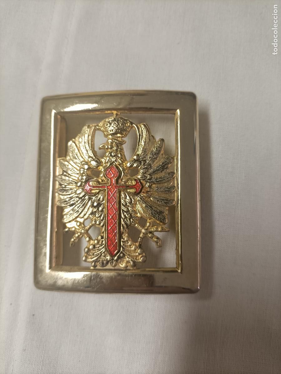 Militaria: Hebilla cinturon ce&ntilde;idor guardia civil