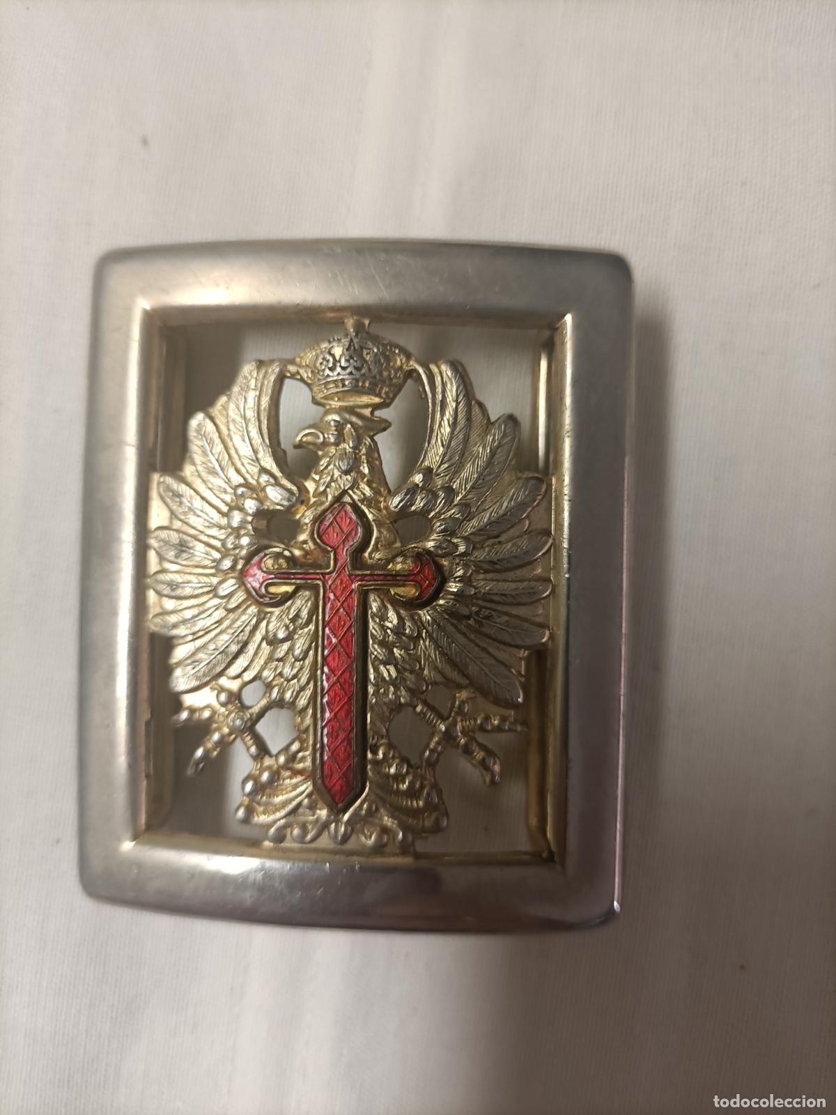Militaria: Hebilla cinturon ce&ntilde;idor guardia civil